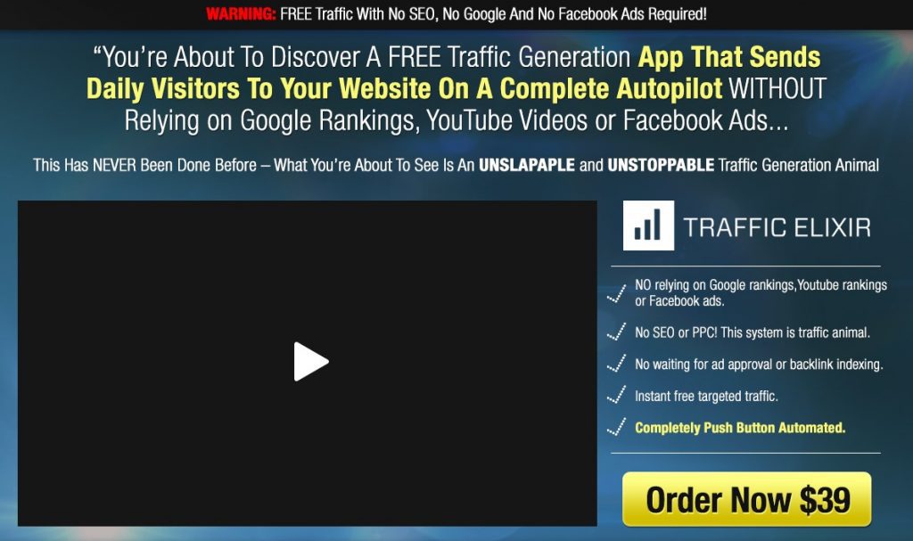 Traffic Elixir - A Perfect Tool to Generate Traffic 276 Traffic Elixir