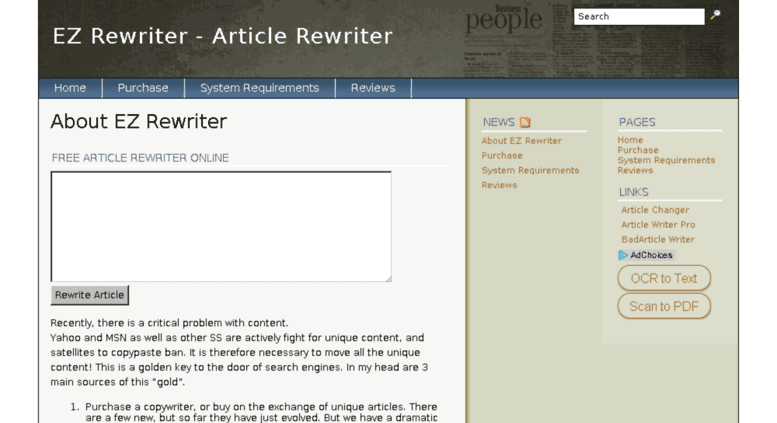 9 Best Free Article Rewriter Tool and Spinner Tools for 2017 that you can try 282 Ez Rewriter