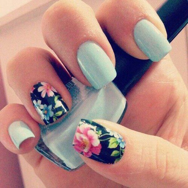 The Best Nails Design Art in the World For Summer 280 Floral Nails Designs
